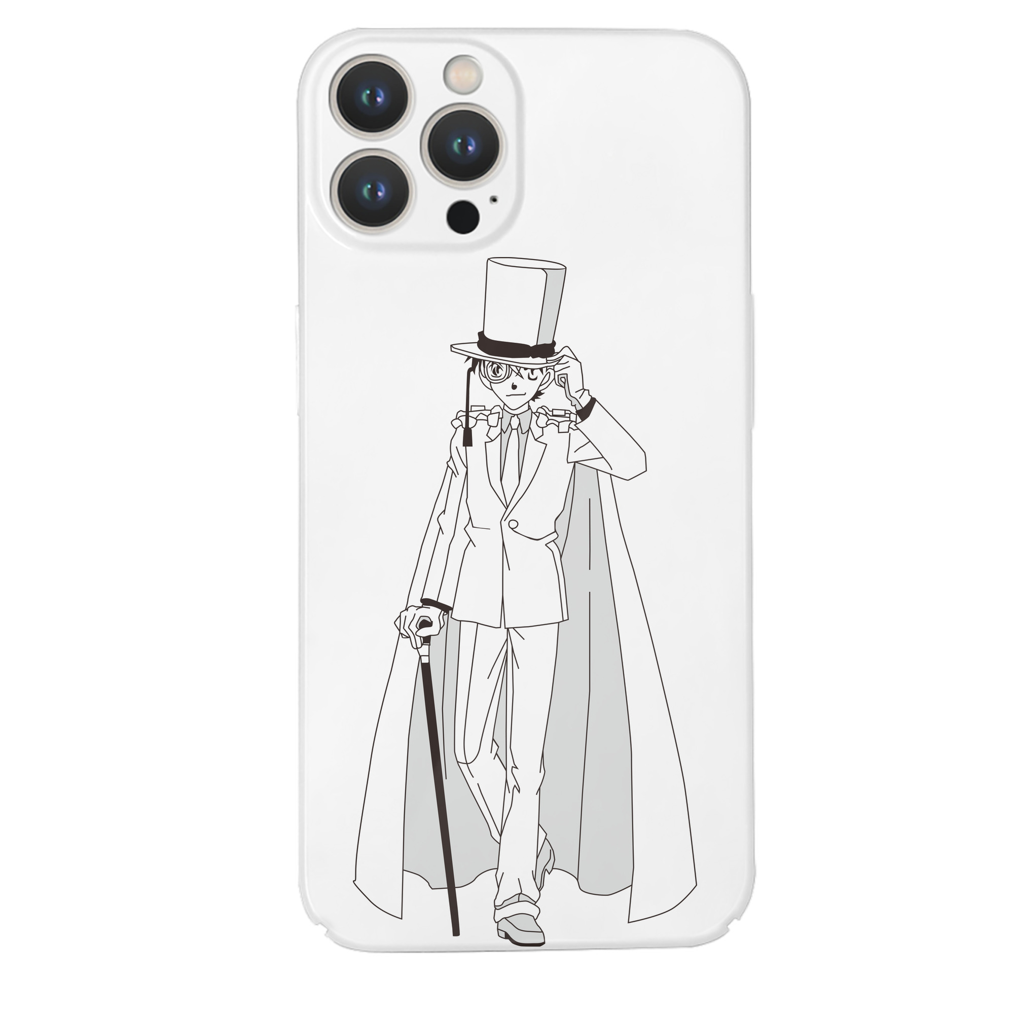 （画像用） 名探偵コナン くろば かいと Detective Conan Kuroba Kaito 【iPhone 14シリーズ対応】ハードケース